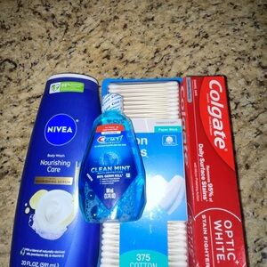 Nivea Nourishing Body Wash and Colgate Toothpaste Set